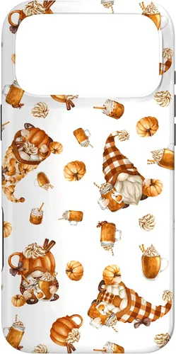 Vista 22 de Autumn Pumpkin Spice Motif for Thanksgiving Cute Fall Gnome Case for iPhone 17