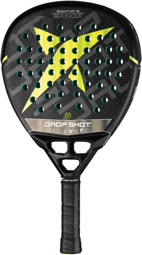 Vista 7 de Drop Shot DP304020 Pala de pádel BE Línea Única [Quantum 1.0] Formato Diamante Grosor 1.5 pulgadas (1.496 in) 24K Rectángulo Cara Carbono