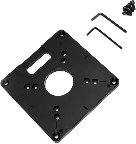 Vista 8 de Oumefar 6 unids/set aleación de aluminio fresado Flip Board recortadora Flip Board Router mesa Insertar placa para máquinas de recorte