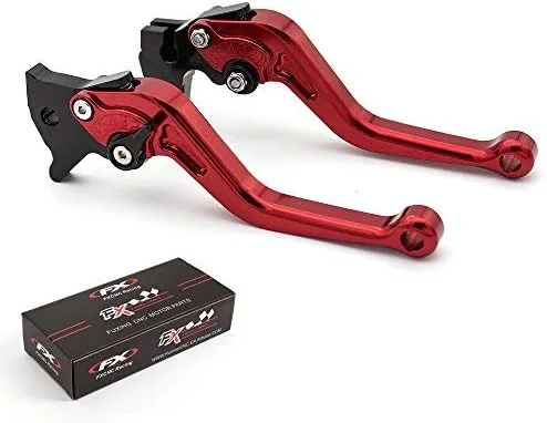 Vista 6 de FXCNC Palancas de freno de embrague ajustables CNC Billet compatibles con Warrior Raptor 350 YFM350 2002-2004, Raptor YFM660 01-05, TTR125L/LE/LW