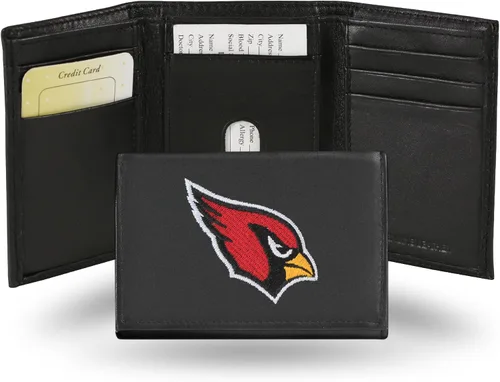 Vista 8 de Rico Industries NFL Football Embroidered Tri-fold Wallet