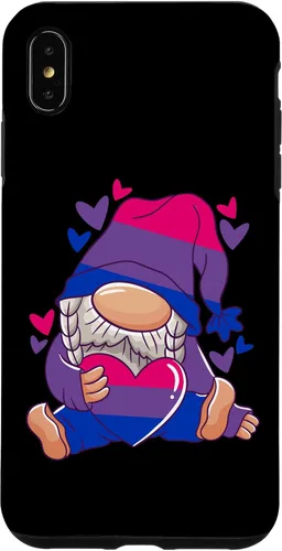 Vista 7 de Funda de bandera bisexual para iPhone 14 Pro Max Gnomo bisexualidad Bisexual Orgullo Bisexual