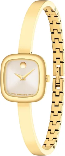 Vista 3 de Movado Women's Museum Bangle Watch – Swiss Quartz – 21 mm Case – Classic Stainless Steel Bracelet – Gift for Her