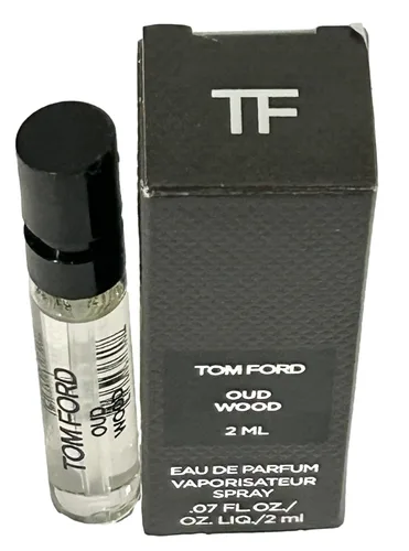 Vista 5 de Tom Ford Oud Wood Eau de Parfum - Perfume de muestra unisex, tamaño pequeño de viaje, 0.07 fl oz / 0.1 fl oz