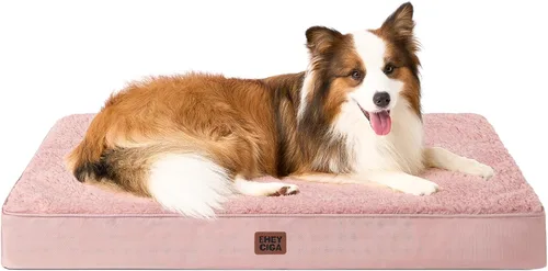 Vista 35 de EHEYCIGA Camas ortopédicas para perros, cama para perros con funda extraíble lavable, todos los tamaños de perros