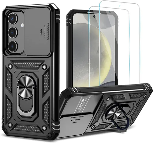 Vista 40 de Funda para Samsung Galaxy S24 Plus/S25 Plus con protector de Azul