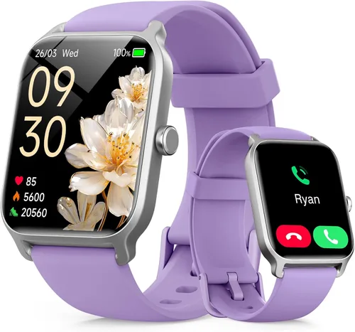 Vista 12 de Tensky Reloj inteligente para hombres/mujeres, reloj inteligente de actividad HD de 1.85 pulgadas para Android/iPhone/Samsung/(llamada Bluetooth)