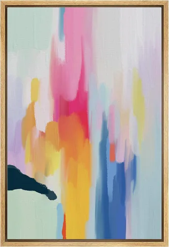 Vista 17 de MUDECOR Impresión en Lienzo Enmarcado Arte de Pared Pincelada Floral Abstracta en Tonos Neutros Cálidos Tonos Terrosos Ilustraciones Minimalismo