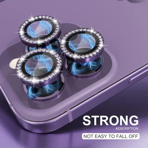 Vista 248 de Choiche Compatible para iPhone 16 Pro/iPhone 16 Pro Max Protector de Lente de Cámara, Vidrio Templado 9H Protector de Pantalla de Cubierta de Cámara
