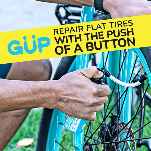 Vista 2 de G U P (GÜP Kwiki) Sellador e inflador de neumáticos de fijación rápida; para bicicleta de montaña, carretera, ciclocross, grava; sella y reparación