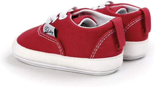 Vista 5 de BENHERO Baby Boys Girls Canvas Toddler Sneaker Anti-Slip First Walkers Candy Shoes 0-24 Months 12