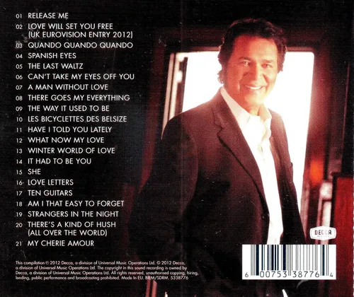 Vista 2 de Release Me The Best of Engelbert Humperdinck