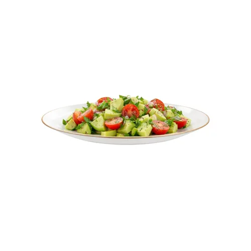Vista 25 de Restaurantware Moderna - Platos desechables de 7.5 pulgadas, 40 platos de plástico duraderos para fiestas, platos llanos de plástico transparente