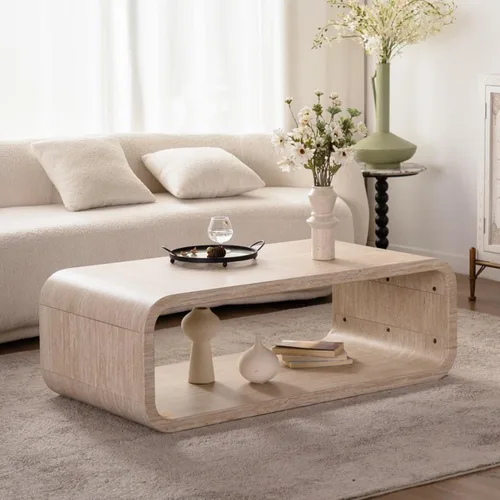 Vista 23 de WILLIAMSPACE 11.81" Square Wood Side Table for Living Room, No Assembly 11.81"*19.69"h-gray Textured