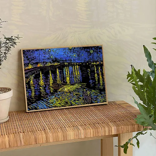 Vista 4 de Scratch Art - Papel de pintura arco iris, 4 piezas de Vincent Van Gogh grabado arte y manualidades, tarjeta de dibujo para adolescentes y adultos