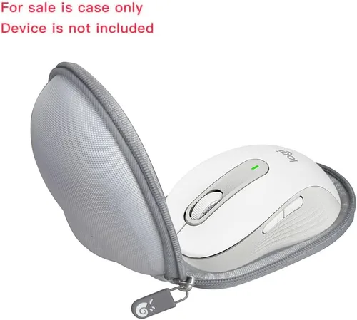 Vista 2 de Hermitshell Estuche rígido de viaje para mouse inalámbrico Logitech Signature M650 (gris, funda para M650)
