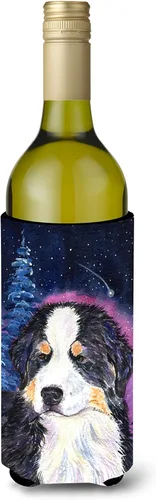 Vista 210 de Caroline's Treasures SS8447CC Starry Night English Bulldog - Enfriador para latas o botellas, lavable, funda plegable con aislamiento para bebidas