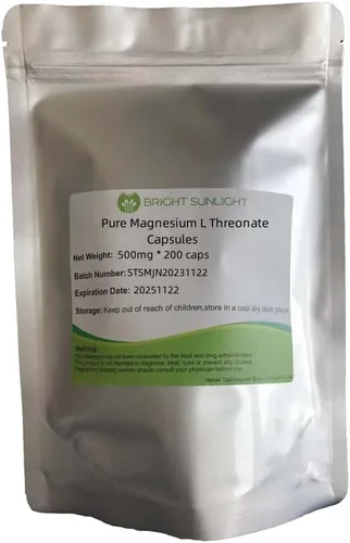 Vista 2 de Cápsulas de treonato L de magnesio puro 99% (purgusto) - 500 mg* 200 cápsulas 100% vegetariano