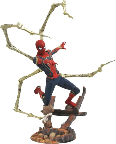 Vista 3 de Diamond Select Toys Colección Marvel Premier: Estatua de resina de Avengers Infinity War Spider-Man