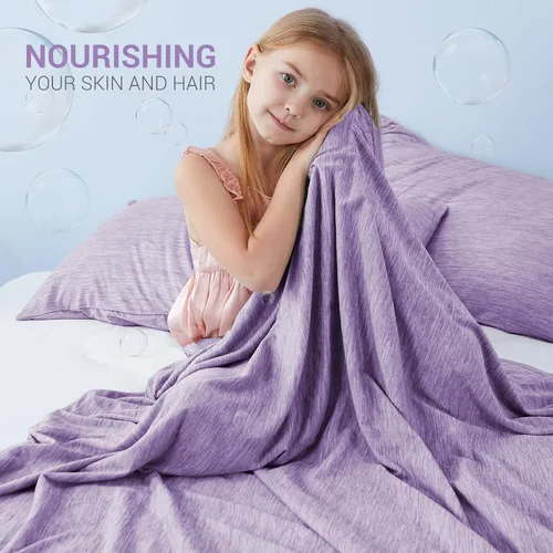 Vista 101 de Marchpower - Manta de enfriamiento para niños que duermen con calor, manta de lana fresca Arc-Chill con diseño de doble cara, fibra de enfriamiento