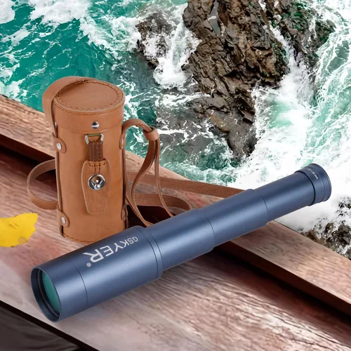 Vista 6 de Telescopio monocular de 25 x 50, monoculares para adultos de alta potencia: zoom compacto HD para hombres, regalos geniales con prisma BAK4 y lente