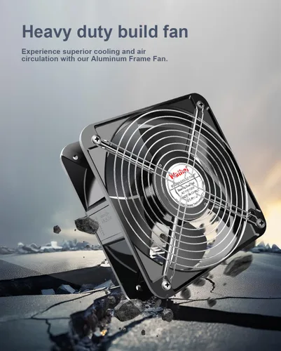 Vista 2 de Wathai AC Axial 2060 7.874 in Case Muffin Fan 110v 120V Dual Ball 7.874x2.362 in Dual Ball 280CFM Big Airflow High Performance Industrial Case