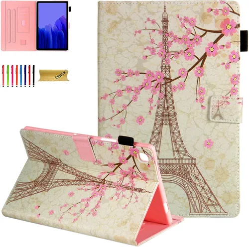 Vista 18 de Dteck Funda protectora de piel sintética con ranuras para tarjetas y función de soporte ajustable, para Samsung Galaxy Tab A7 de 10.4 pulgadas