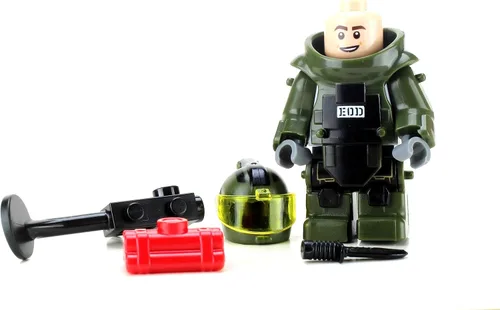 Vista 5 de Battle Brick Equipo de eliminación de EOD y robot US Navy Custom Set