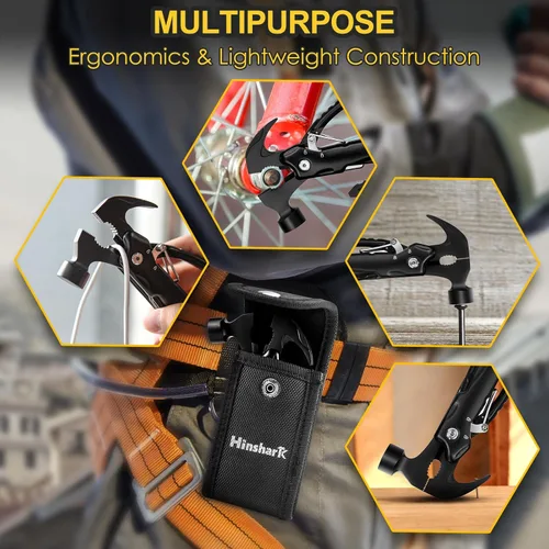Vista 4 de Regalos para hombres, multiherramienta 12 en 1, regalos de aniversario de cumpleaños para hombres, papá, marido, él, abuelo, regalo único para papá