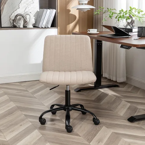 Vista 4 de Office Chair Criss Cross,Adjustable Rolling Swivel Ergonomic Computer Desks Chairs Comfy Seat for Home Office,Comfortable Mid Back Wide Gaming Desk