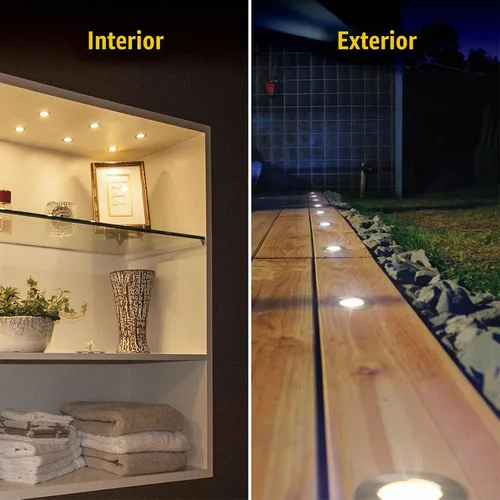 Vista 4 de Armacost Lighting - Mini-empotrable LED luz de disco regulable suave blanco brillante (3000 K) (Serie 1) 211125 Blanco (Soft White (3000K))