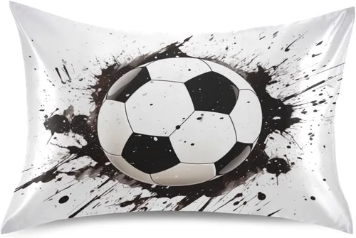 Vista 35 de Fundas de almohada de seda con estampado negro de camión monstruo para cabello y piel, suave, transpirable, suave, refrescante, funda de almohada