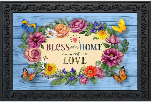 Vista 8 de Briarwood Lane Felpudo de flores americanas