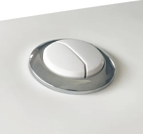 Vista 7 de WinZo Botón redondo universal del inodoro para el agujero del tanque con las piezas de repuesto del diámetro 157.5 ft m Chrome