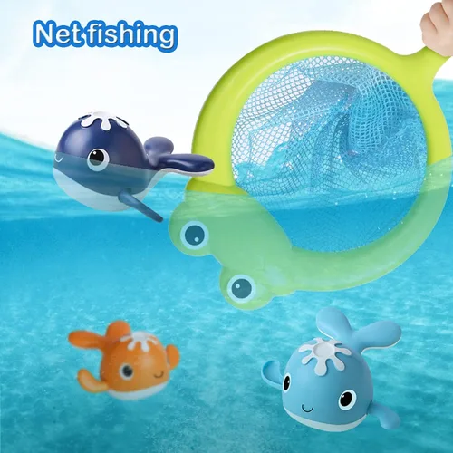 Vista 4 de LOYUEGIYO Juego de Pesca Magnética Juguete de Baño para Bebés de 1-3 4-8 Años Niños Pequeños Niños Niñas, Regalos para Niños, Juguetes de Agua