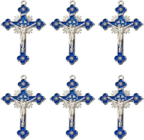 Vista 4 de Mega Pet Colgantes de cruz de aleación para fabricación de joyas y aretes de collar