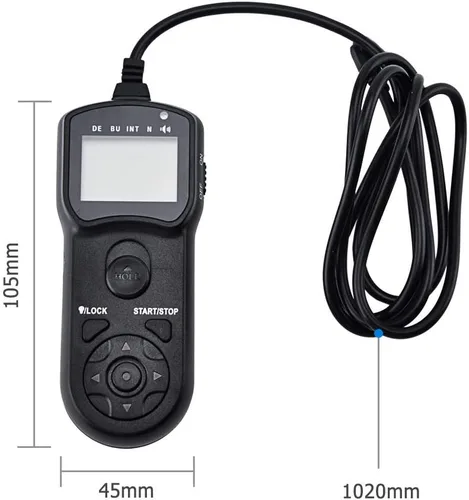 Vista 7 de Temporizador digital Cable obturador remoto JJC Timer Shutter Release Cable de control remoto para Olympus E-M1 Mark II Reemplaza Olympus RM-CB2
