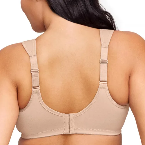 Vista 2 de Glamorise Sujetador de encaje Wonderwire de corte bajo para mujer, talla grande, #1240