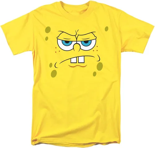 Vista 9 de SpongeBob Big Face Halloween Costume Collection Unisex Adult T Shirt Amarillo - Cara Nerd