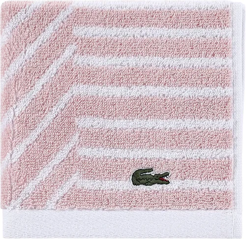 Vista 26 de Lacoste Guethary - Toalla de baño 100% algodón a rayas, aloe, 30 x 54