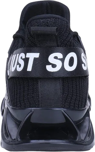 Vista 6 de COKAFIL - Zapatos de correr para hombre, tenis atléticos con bordes para caminar