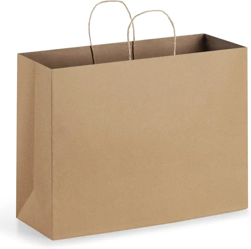 Vista 11 de Eupako Bolsas de papel negras de 16 x 6 x 12 pulgadas, juego de 50, bolsas de regalo, bodas, cumpleaños, vacaciones, fiestas, baby showers, Navidad