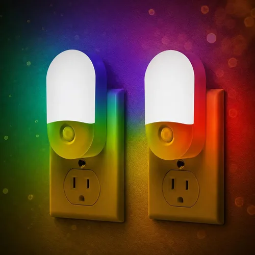 Vista 13 de L LOHAS LED Luces nocturnas enchufables a la pared, [2 unidades] Luz nocturna LED regulable con sensores de luz, luces nocturnas de brillo ajustable