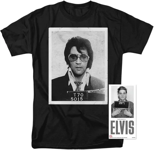 Vista 2 de Camiseta y pegatinas de Elvis Presley Mugshot