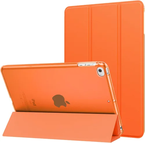 Vista 13 de MoKo Funda para iPad mini 5 2019/Mini 4 2015 (5ta/4ta Generación 7.9 pulgadas), funda delgada y ligera con soporte, con protector traslúcido