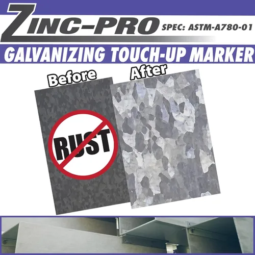 Vista 2 de Zinc-Pro Marcador de retoque galvanizado, 0.3 fl oz [3 unidades]