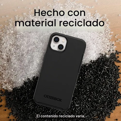 Vista 6 de OtterBox Funda para iPhone 13 (SOLAMENTE) de la Serie Symmetry - Negro, Ultra-Elegante, Compatible con Carga Inalámbrica, Bordes Elevados Protegen