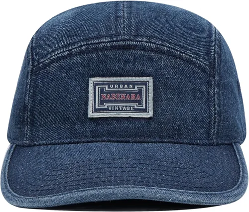 Vista 2 de CLAPE Gorra de béisbol Snapback de 5 paneles para hombres y mujeres, de algodón lavado, gorra de béisbol con correa trasera, hip hop