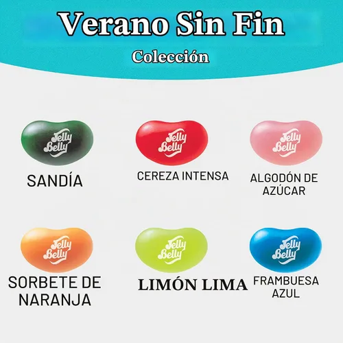 Vista 4 de Jelly Belly Endless Summer Jelly Bean Collection - Bolsa de 8 onzas - Genuina, oficial, directamente de la fuente
