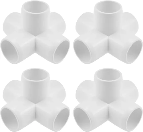 Vista 9 de SDTC Tech Conector de tubo de grado de muebles de codo de PVC de 3 vías de 1 pulgada Marco de almacenamiento de estructura de soporte de jardín
